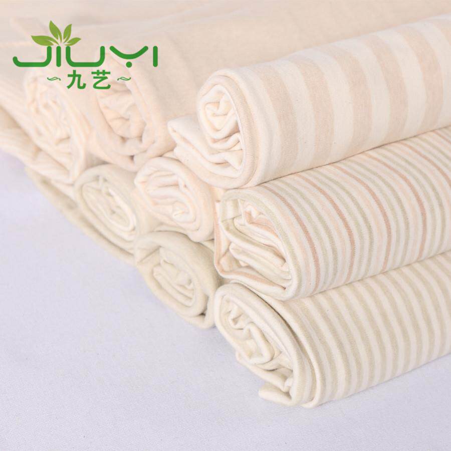 精彩梳棉0s棉棉毛布 4双面全棉条纹面料 NKM婴儿内棉衣三角巾布面