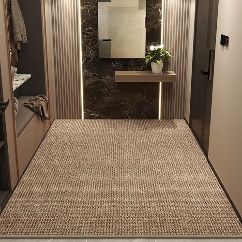 入户门地垫纯色仿剑麻地毯进门口耐脏门垫客厅地毯玄关脚垫可裁剪