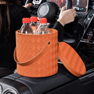 适用于奔驰车载垃圾桶汽车内用GLC260L GLE300 GLA内饰用品置物袋