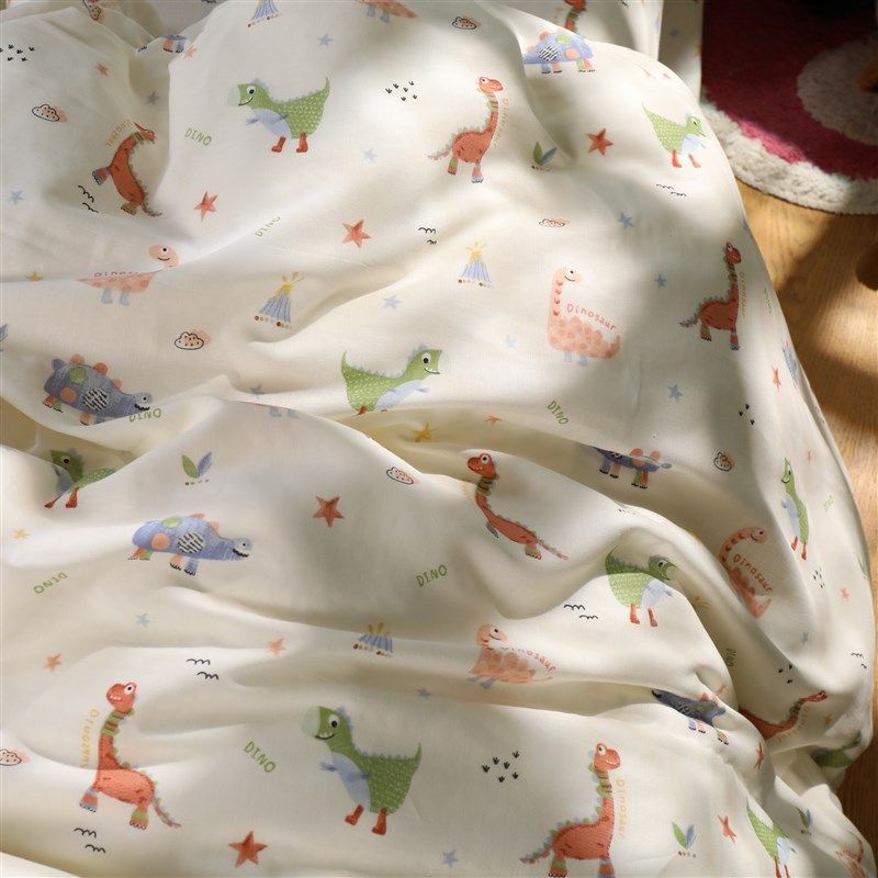 恐龙来了a类母婴双层纱布幼儿园儿童200x230纯棉被套单件全棉被罩,床上用品,被套,淘宝优惠券,粉丝福利购,淘宝优惠卷