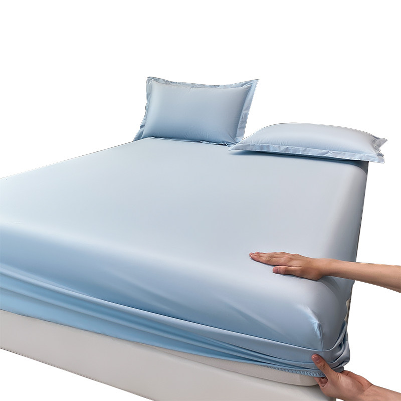 A类100支长绒棉贡缎床笠单件纯色纯棉全棉加高床垫保护套薄床垫罩,床上用品,床笠,淘宝优惠券,粉丝福利购,淘宝优惠卷