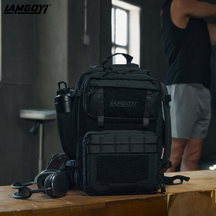 LAMGOYI健身运动双肩包男大容量防水多功能登山包健身包干湿分离