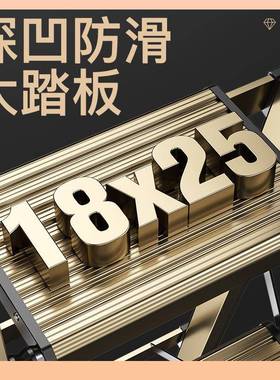 ?奥室鹏铝合金人字梯家加用梯F76HH5JT子折叠伸缩多楼梯厚内功能