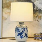 饰创意美式 高档新中式 陶灯台复古别墅客厅边瓷几装 卧床头柜289室