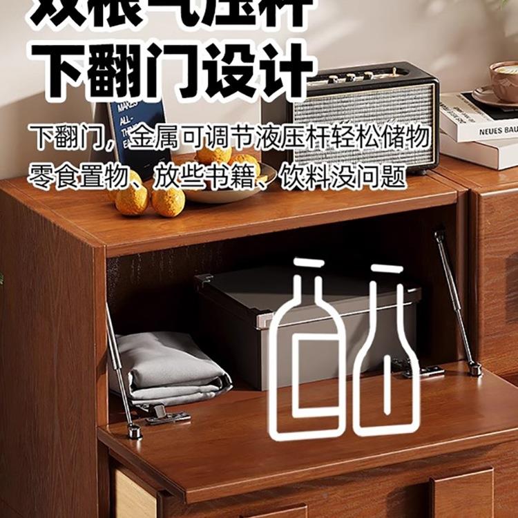 实木用电视XCT柜中古风卡沙门柜家发边柜床头柜客厅餐边柜能多功