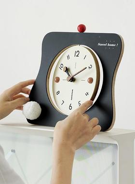 oozom屋准新TYOS609款书房卧w室桌时面座钟摆件电视柜酒柜创意钟