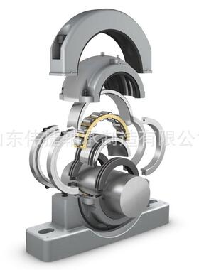 单列剖圆柱滚轴承自由2定端01EBPYH03EX二分类剖分轴承子代替进口