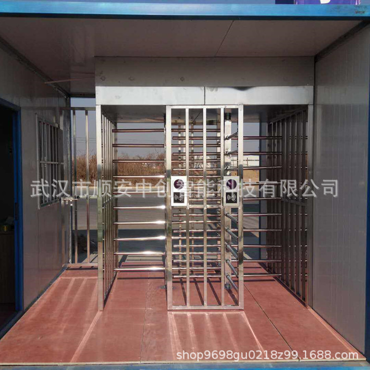 武汉全高闸门禁管理系统十字转闸人脸识别闸机工人劳务实名制通道