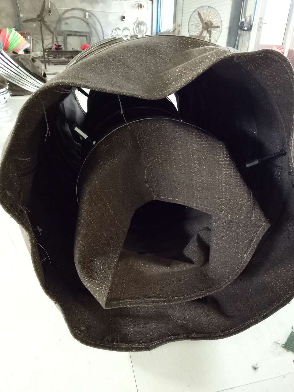 帆布通风管排烟除尘风管软连接伸缩式帆布软连接耐 磨帆布通风管