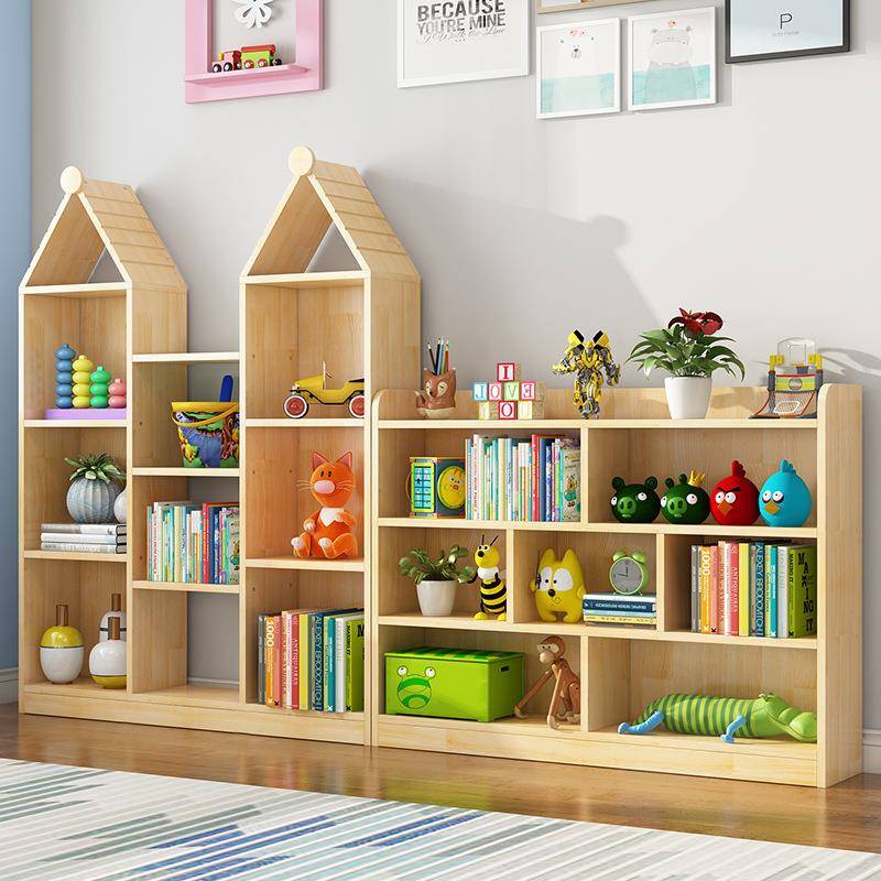现幼儿园柜多层儿货童书松木儿组GBC合置物架柜子卧室书房松木童