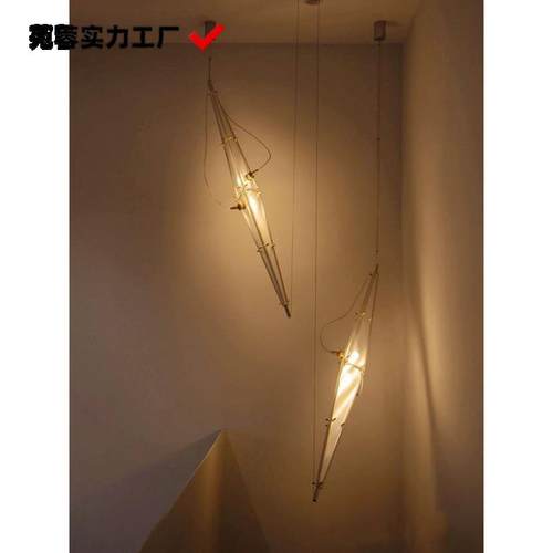 餐厅吊灯现代台简约Si490nghan陈星宇设计师款挑C楼空梯客厅吧长