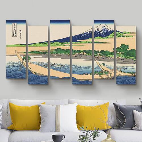 神奈川冲里挂和画风日料店饰寿司店装画日WOL式浮世绘居酒屋墙浪