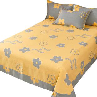 加厚纯床单单件neimyhKx全圆棉角花边被单1棉.5米.81m2.0床