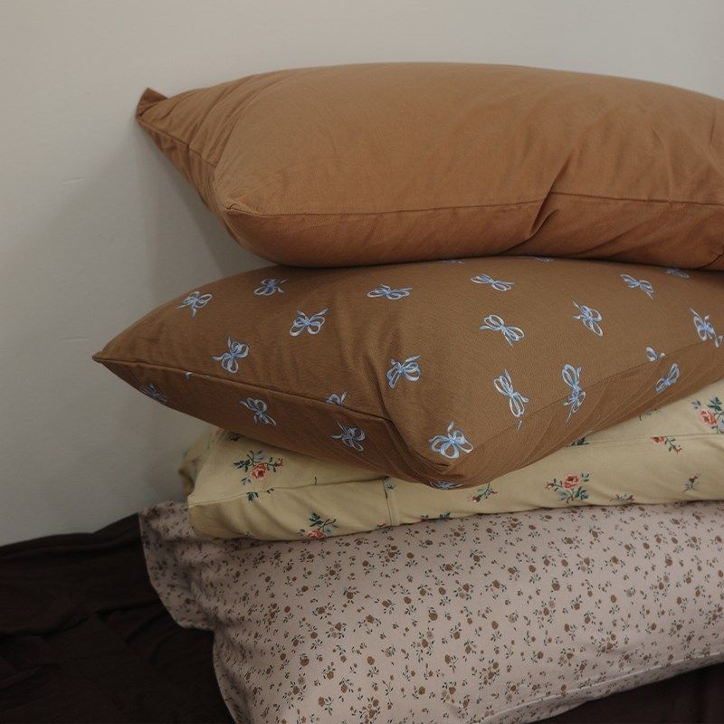 复古氛围A类全棉碎花枕套纯棉针织棉单人枕套48x74单只装一对拍2,床上用品,枕套,淘宝优惠券,粉丝福利购,淘宝优惠卷