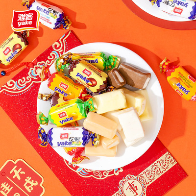 雅客水果太妃糖500g混合口味