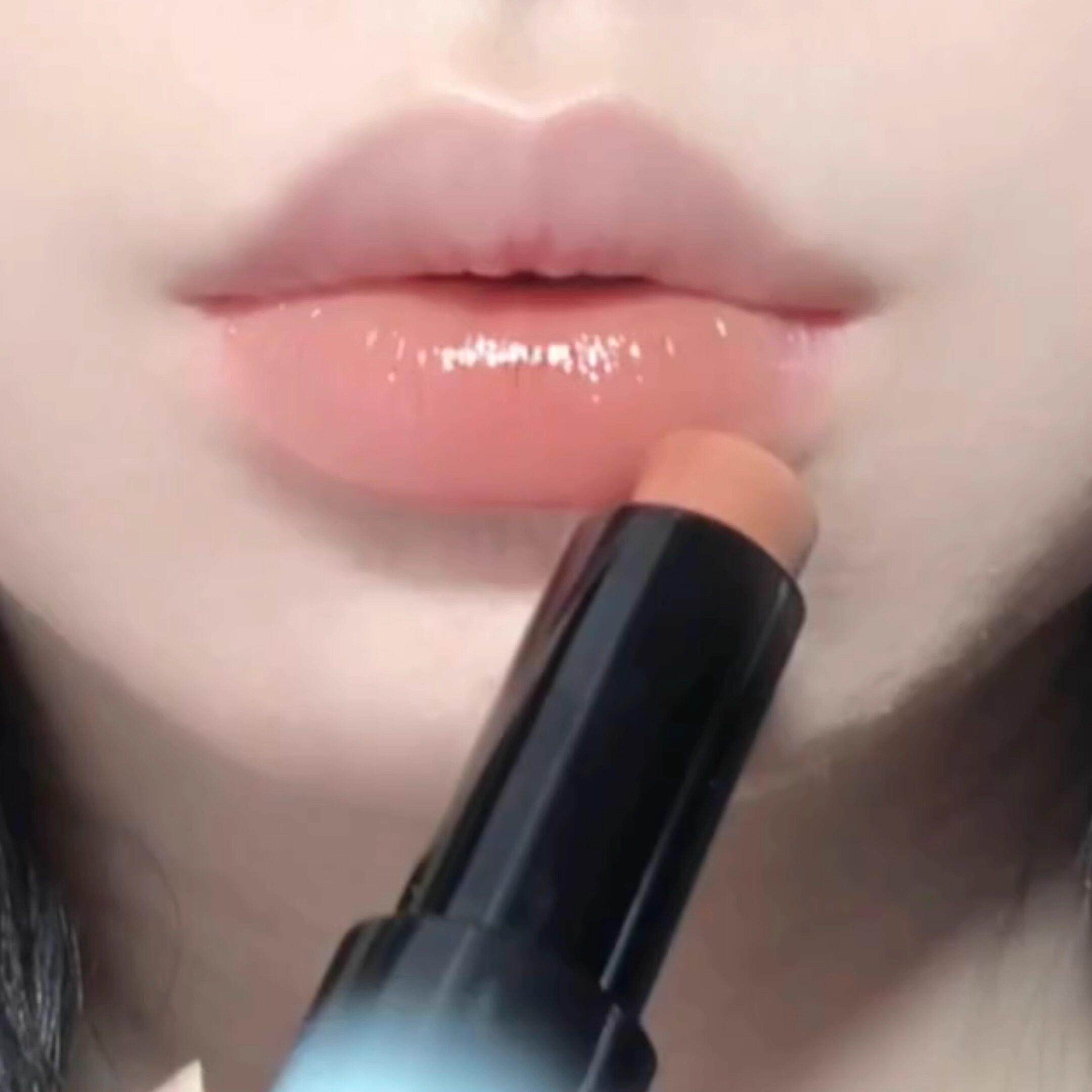 伪素颜天花板！水润小冰棒多用棒R自然奶茶色高级水光感口红腮红C