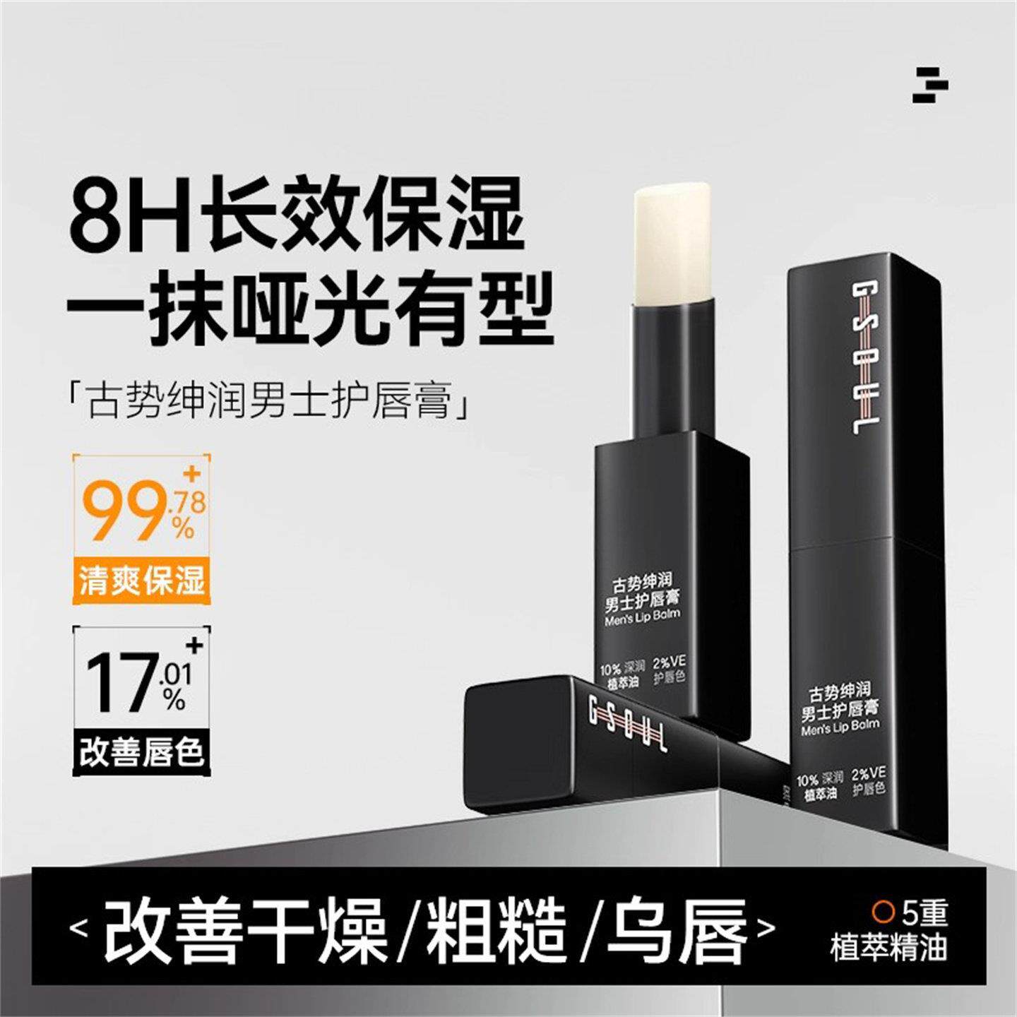 男士专用润唇膏滋润补水保湿防干裂嘴唇口油送男生品牌高级礼盒装