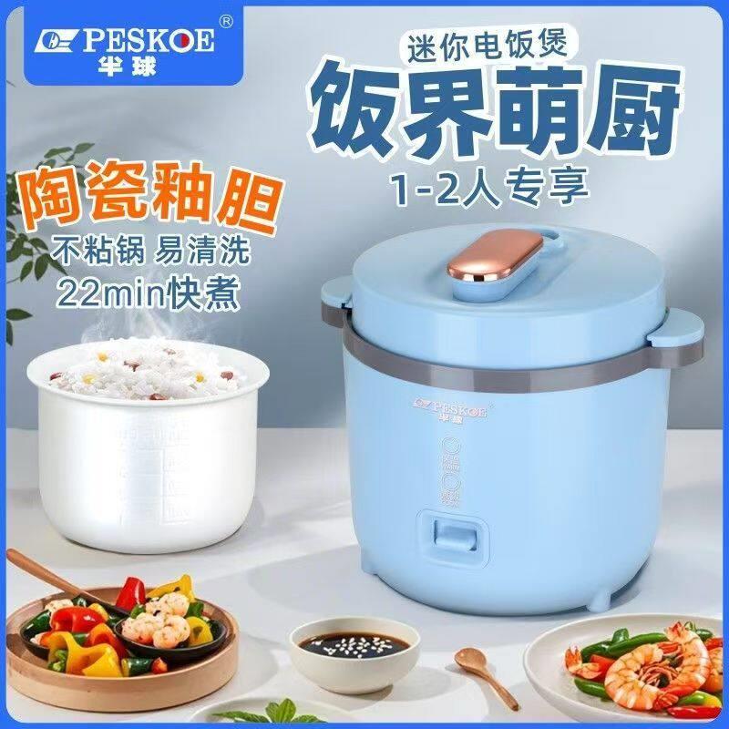 迷你电子锅车用电饭锅1.2L人小型电饭锅学生宿舍多功能蒸煮饭YL