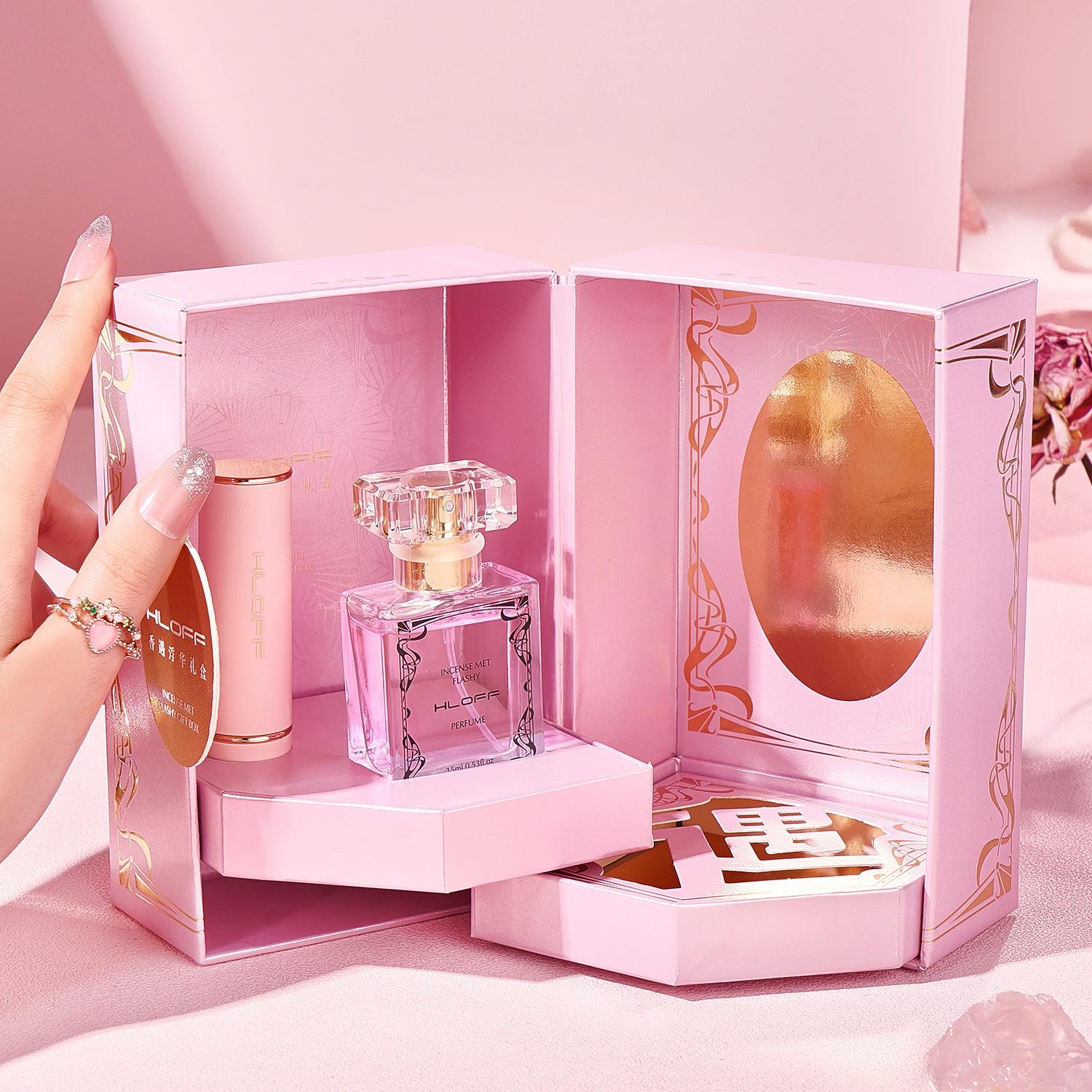 正品奢华香水口红套装持久哑光口红生日礼物情人节香水套装