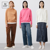 Polo MOP长袖 Marc 休闲风卫衣套头宽松型常规厚薄女基础款 连帽