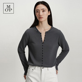 针织衫 Polo 新款 Marc 设计多扣毛织开衫 MOP冬季 简约时尚 女