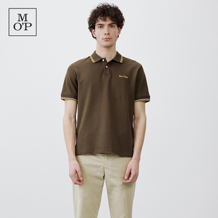 Marc O'Polo/MOP夏季新款撞色翻领上衣吸汗透气宽松短袖Polo衫男