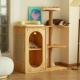 全实木猫爬架大型豪华猫窝一体四季 通用人宠多猫共用原创家俱猫屋