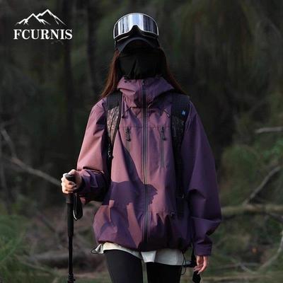 日本FC新款山系户外冲锋衣三合一防泼水男女春季冬季专业登山外套