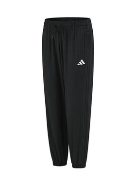 adidas阿迪达斯夏女梭织长裤运动休闲束脚裤宽松透气 JZ2174