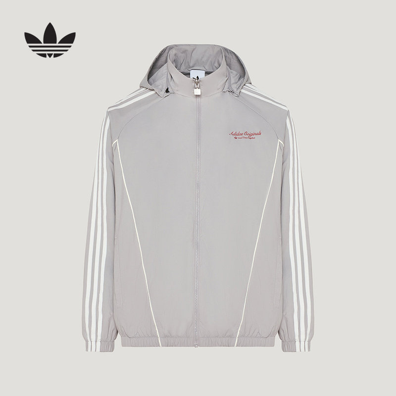 adidas阿迪达斯三叶草2026秋男街头风宽松运动夹克风衣外套KW5693