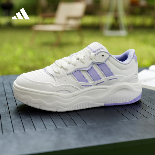 adidas阿迪达斯网球风运动鞋2026夏女LITE SHUFFLE休闲鞋 KH9026