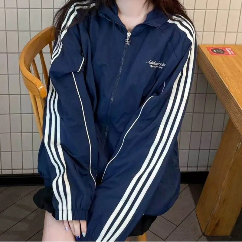 adidas阿迪达斯三叶草2026秋男街头风宽松运动夹克风衣外套KW5692