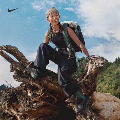 耐克Nike ACG女长裤户外机能褶皱可束脚宽松休闲运动裤FV7320-010