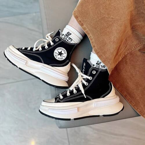 CONVERSE匡威帆布鞋Run Star Legacy CX夹心复古厚底高帮A00869C