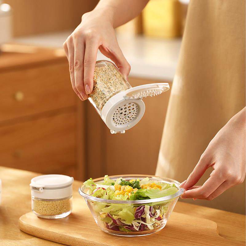 日料式撒料潮瓶调料盒封防厨房家用定量盐罐密71415佐味精收纳盒