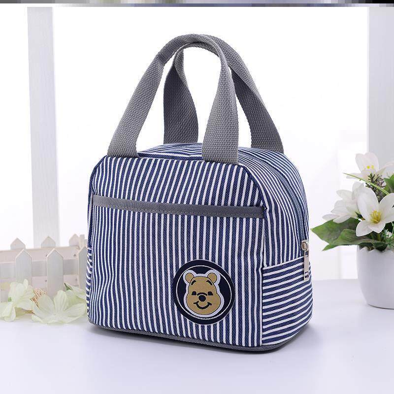 日本进口品质保温饭袋手拎便当包上班防水手提袋子加厚铝箔