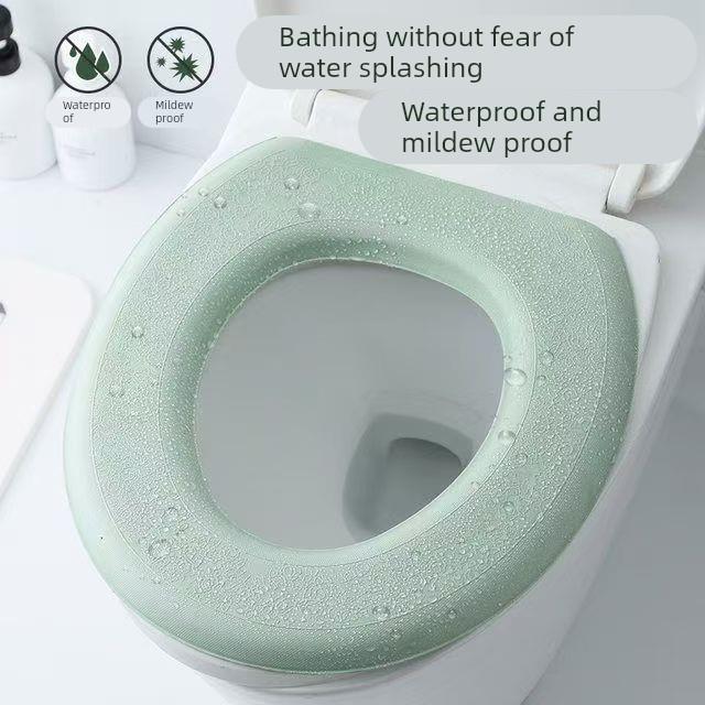 日本马桶垫子泡沫硅胶加厚四季通用防水坐便套夏季升级可水洗家用