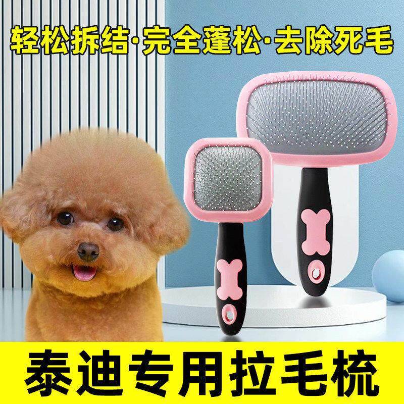 泰迪梳毛专用蓬松梳子去浮毛拉毛梳针梳狗狗毛梳毛刷狗毛清理器