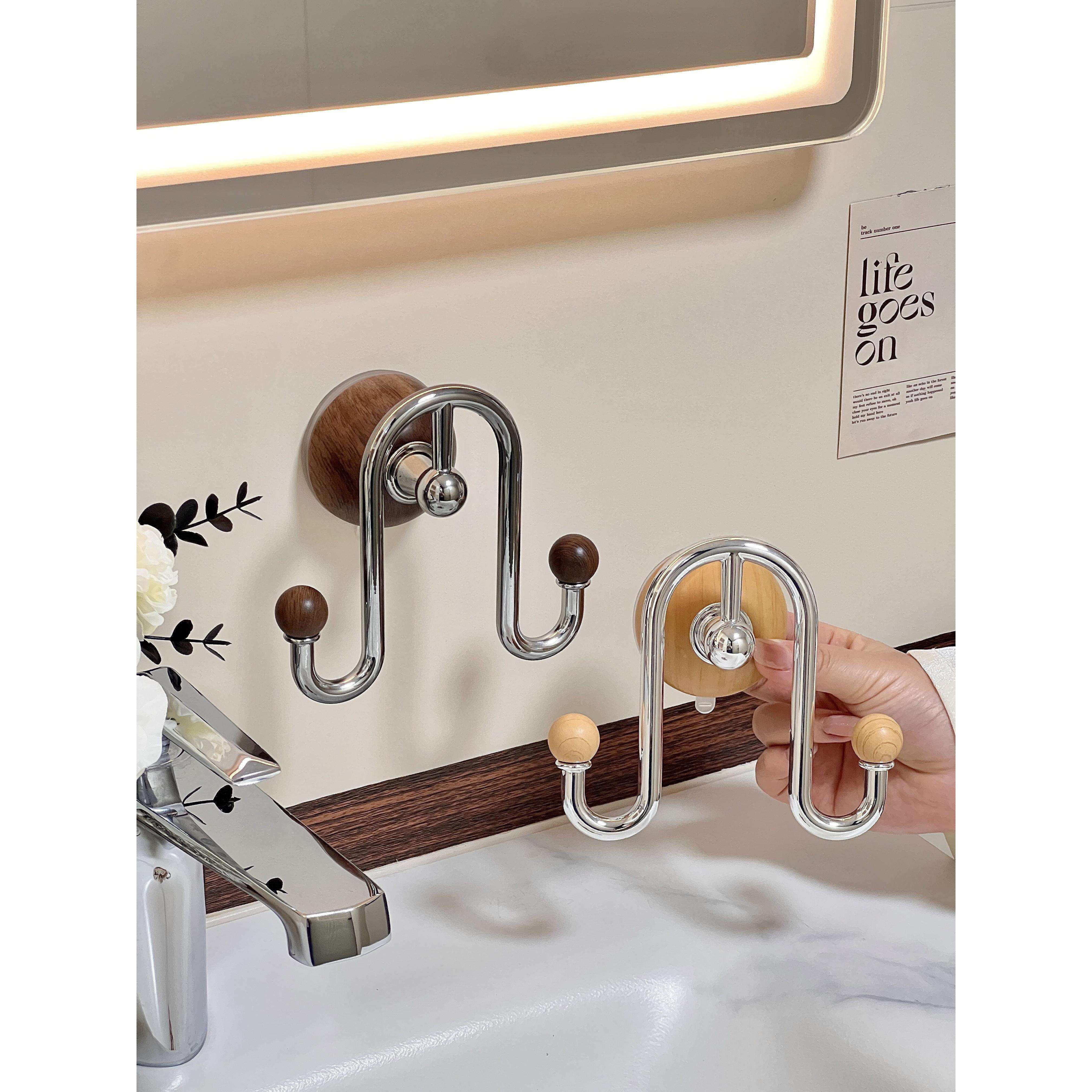 中古风吸盘浴室挂钩免打孔强力承重挂衣钩挂架无痕粘钩门后衣帽钩,收纳整理,挂钩/粘钩,淘宝优惠券,粉丝福利购,淘宝优惠卷