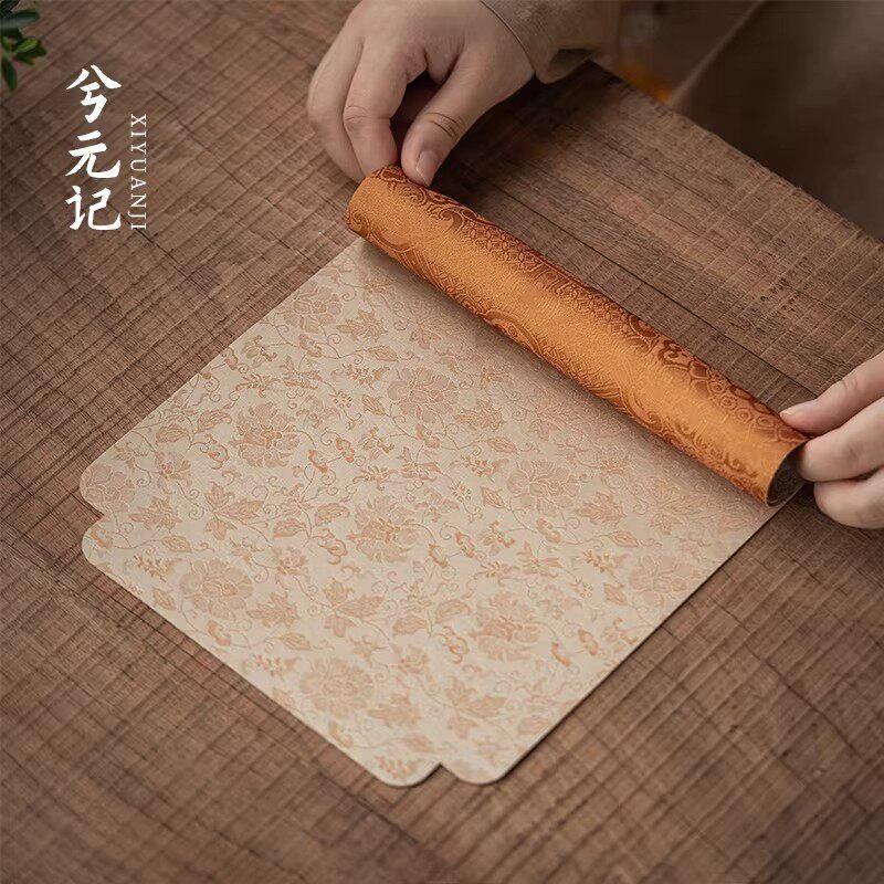 日本精工泡台茶席垫子桌旗小茶布垫新中式织锦茶壶垫茶道桌垫