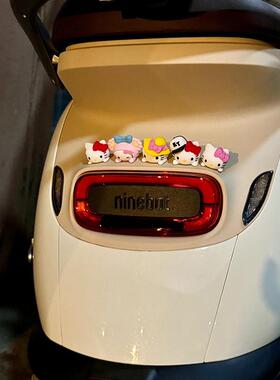 九号雅迪电动车装饰小配件自行车摩托车hellokity摆件用品大全