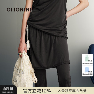 纯色宽松不规则压褶花边抽绳腰封女2026春夏 OIIORIRI 新品