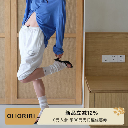 OIIORIRI纯棉收口五分短裤