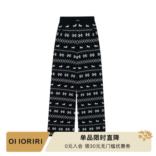 OIIORIRI费尔岛羊毛阔腿长裤