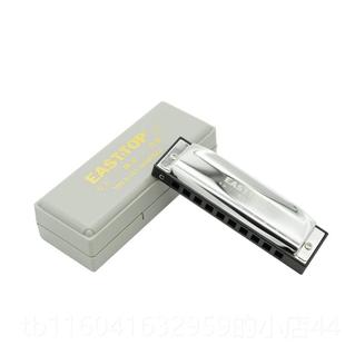 新款 C调民 Y东方鼎EASTTOP布斯蓝谣调十孔口琴T0鲁09初学练习PADD