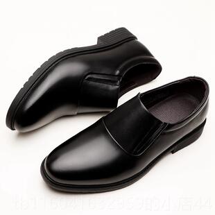 新款皮作鞋业服皮鞋男软干部真工作皮鞋德比软底商务正装皮底鞋一