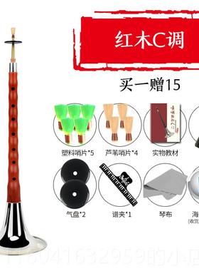 新款乌木黑檀木唢呐乐专器全套CEFG者D调初学老业儿童大小号木红