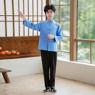 高档儿童民风幕学生装五四青国年小学合朗诵运动会开式唱啦啦队表