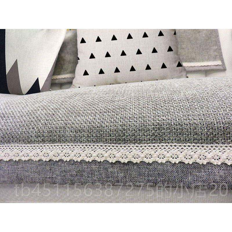 高档档沙发坐垫巾加厚棉亚麻防滑妃定制灰高色四垫季沙发巾盖布布