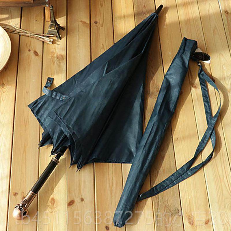 高档加固自动雨伞男士全个性骷髅头创意潮流大号雨双人用折叠晴两